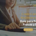 Cómo Cambiar de Régimen en el SAT